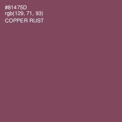 #81475D - Copper Rust Color Image